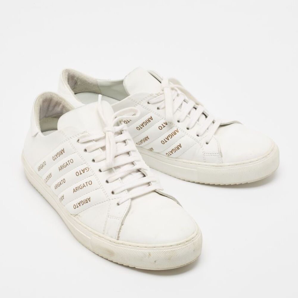Axel Arigato White Leather Low Top Sneakers Size 43 View 4